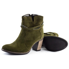 Olivier Boots à chaine Megi vert 3