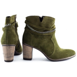 Olivier Boots à chaine Megi vert 4