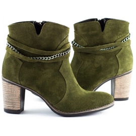 Olivier Boots à chaine Megi vert 5
