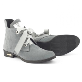 Olivier Bottines Flora grises avec un ruban 4