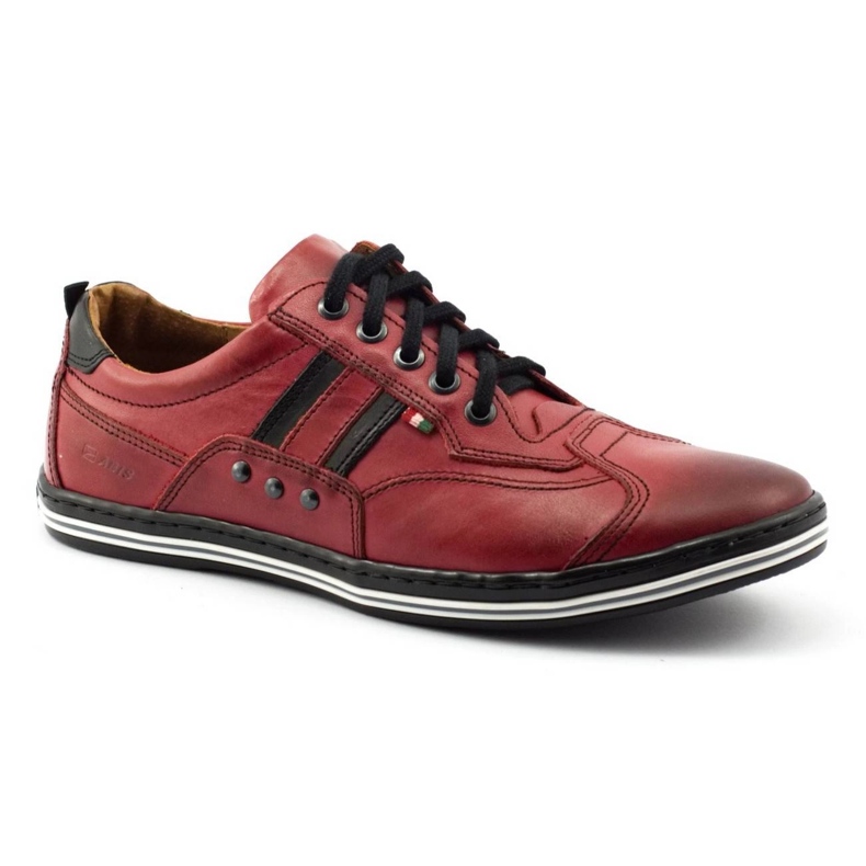 ABIS Chaussures décontractées pour hommes 1801 rouge 1 ABIS Chaussures décontractées pour hommes 1801 rouge 1