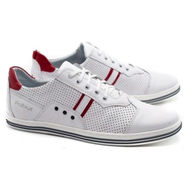 Polbut 1801P chaussures décontractées blanches pour hommes 3