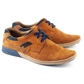 KOMODO Chaussures décontractées pour hommes 861L rouge brun 2