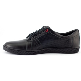 KOMODO Chaussures décontractées noires pour hommes 910 1