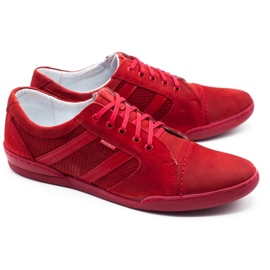 Polbut Chaussures décontractées pour hommes R3 Perforation rouge 6