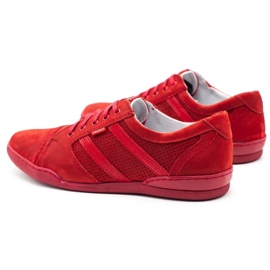 Polbut Chaussures décontractées pour hommes R3 Perforation rouge 10