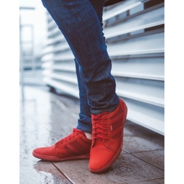Polbut Chaussures décontractées pour hommes R3 Perforation rouge 4
