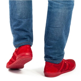 Polbut Chaussures décontractées pour hommes R3 Perforation rouge 2
