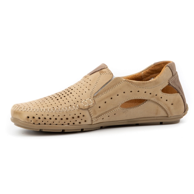 Mario Pala Chaussures homme mocassins 901 beige d'été 1