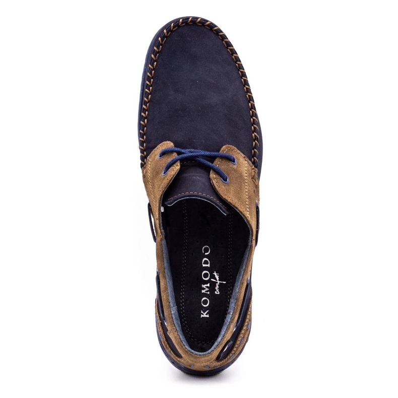 KOMODO Chaussures homme mocassins 902 bleu marine 1
