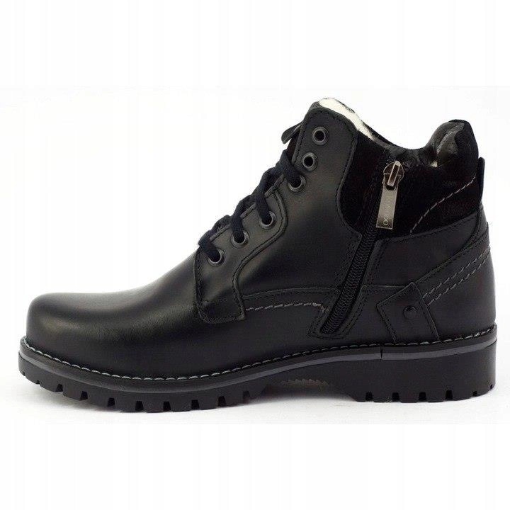 KOMODO Bottes de neige isolées pour hommes noires 885 le noir 1