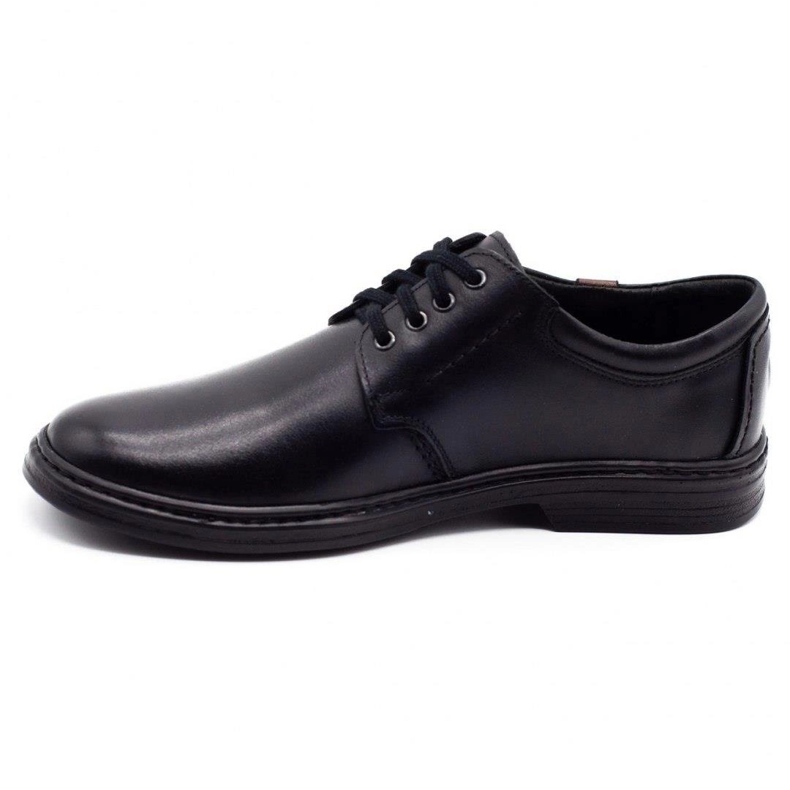 Joker Chaussures pour hommes en cuir 415 noir 1