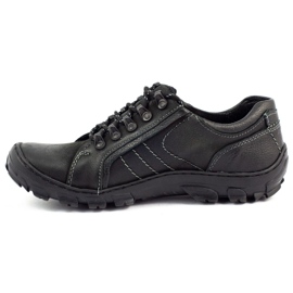 KOMODO Chaussures trekking homme cuir 904 noir 1