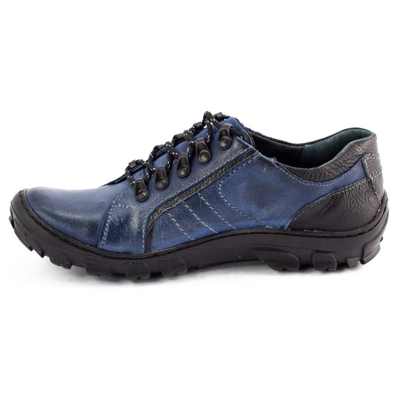 KOMODO Chaussures trekking homme cuir 904 bleu marine 1