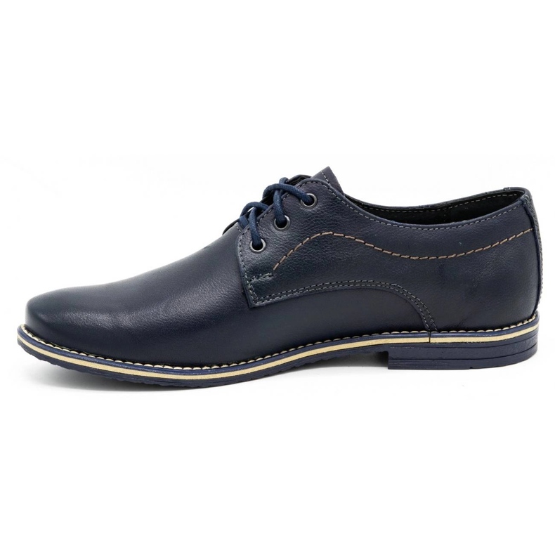 Mario Pala Chaussures habillées homme 870 bleu marine 1