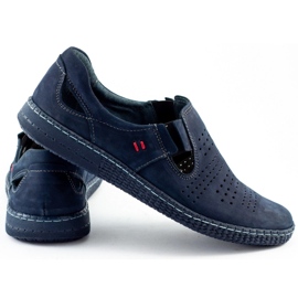 KOMODO Chaussures homme slip 864 bleu marine 1