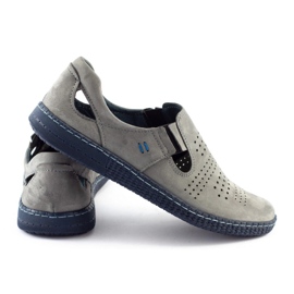 KOMODO Chaussures à enfiler grises pour hommes 864 1