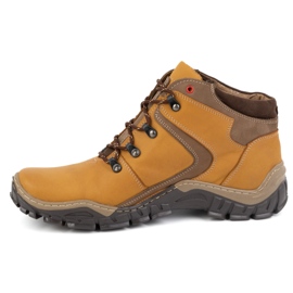 Olivier Chaussures d'hiver pour hommes 129 Jaune 2