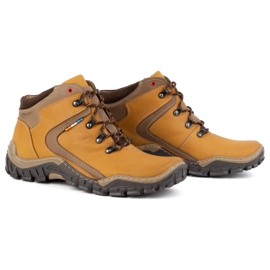 Olivier Chaussures d'hiver pour hommes 129 Jaune 4