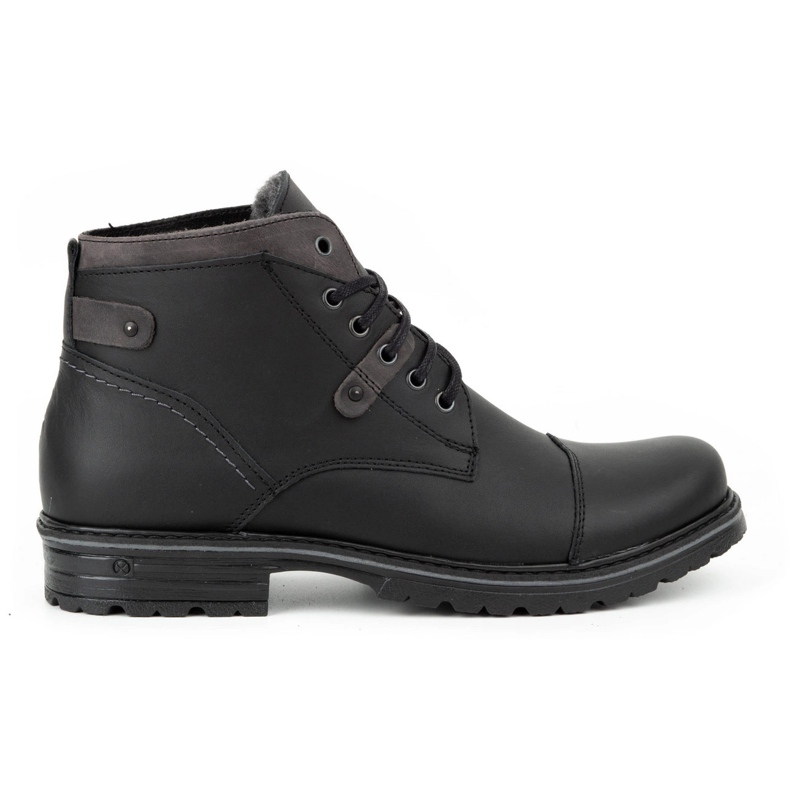 Polbut Chaussures d'hiver pour hommes noires C15 1