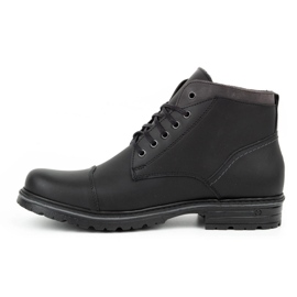 Polbut Chaussures d'hiver pour hommes noires C15 2