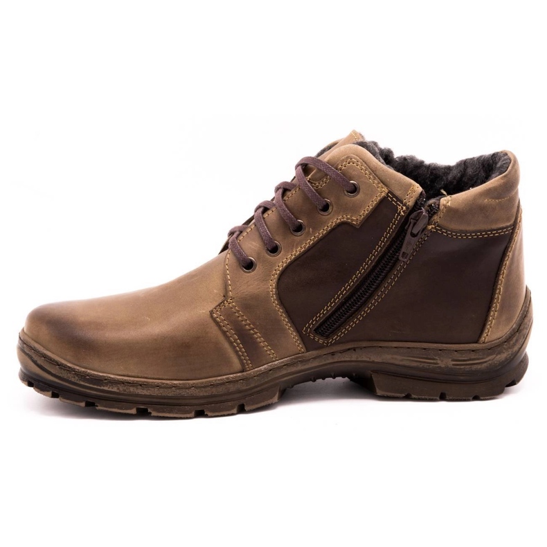 Polbut Chaussures d'hiver pour hommes K9s marron brun 1