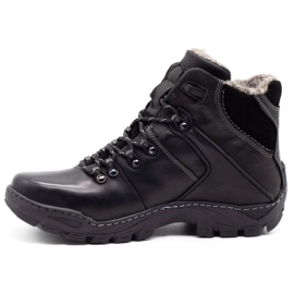 KENT Chaussures d'hiver pour hommes Bottes de neige 119, trekking noir 1