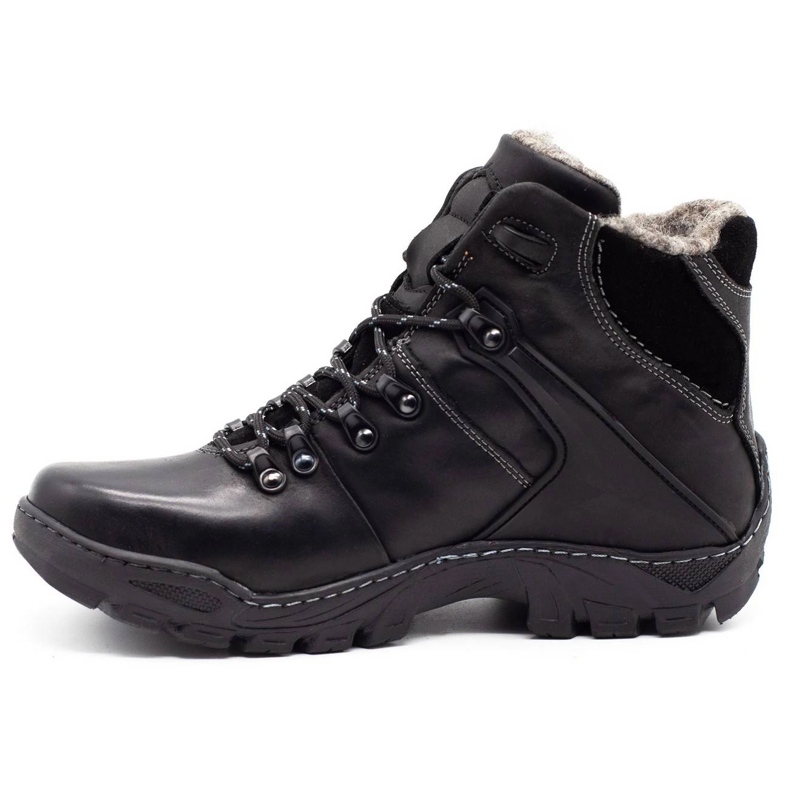 KENT Chaussures d'hiver pour hommes Bottes de neige 119, trekking noir 1