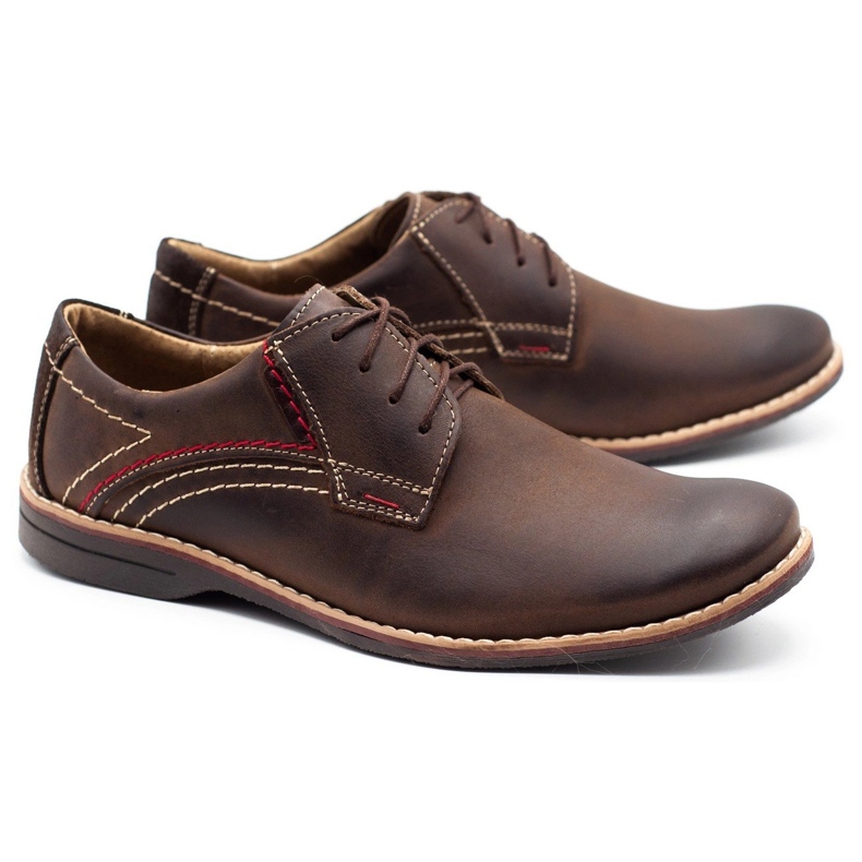 Chaussures homme cuir Olivier 242 marron brun 2