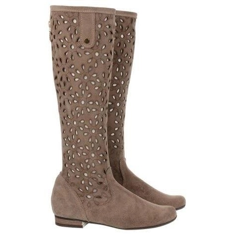 Olivier Boots ajourées femme beige foncé 1