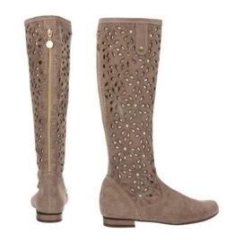Olivier Boots ajourées femme beige foncé 4