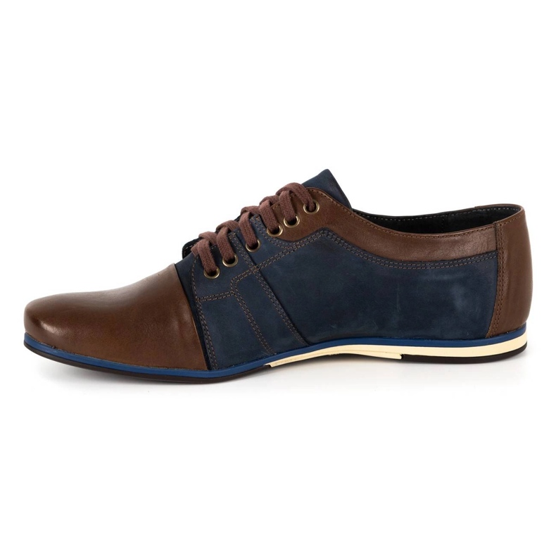 Chaussures élégantes pour hommes pour jeans 730 marron brun 1
