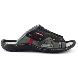 Pantoufles noires 334GT pour hommes le noir 2