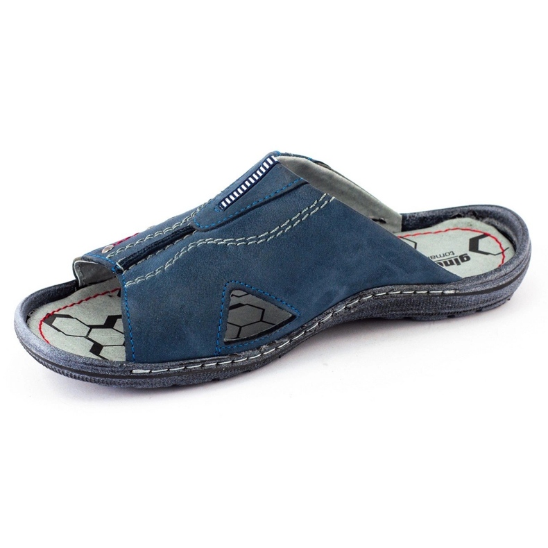 Chaussons homme 334GT bleu marine 2