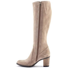 Olivier Bottes chaudes pour femmes sur un poteau beige 1