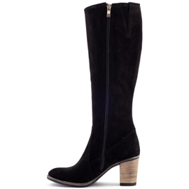 Olivier Bottes isolées noires pour femmes sur le poteau 1