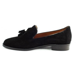 Lizard Mocassins noirs 04642 pour femme le noir 1