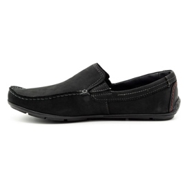 Mario Pala Mocassins homme 763 daim noir le noir 1