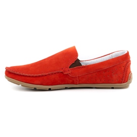 KOMODO Mocassins homme 890 rouge 1