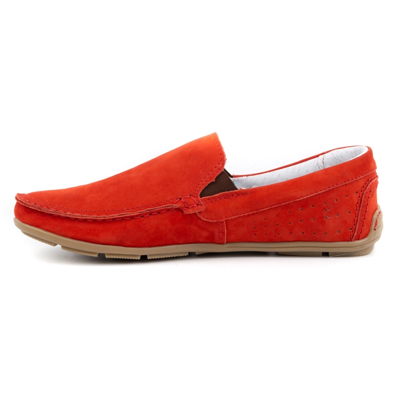KOMODO Mocassins homme 890 rouge 1