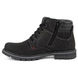 ABIS Chaussures chaudes pour hommes 197 nubuck noir 1