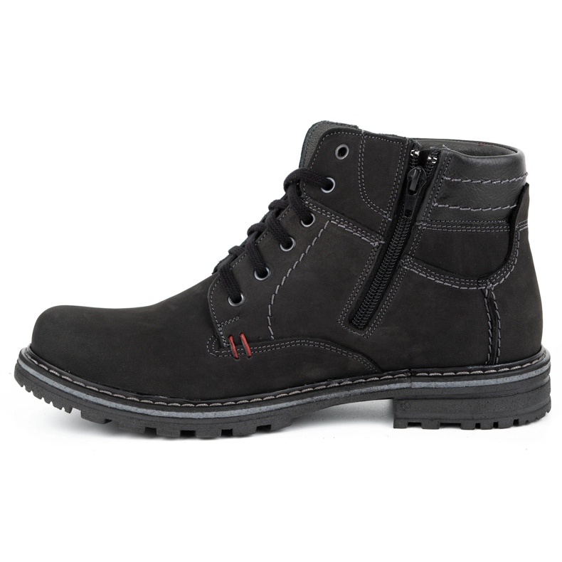 ABIS Chaussures chaudes pour hommes 197 nubuck noir 1