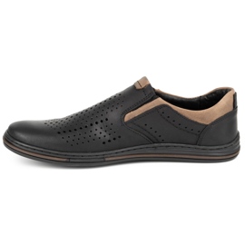 Polbut Hommes Brogues 401 Summer Black le noir 2