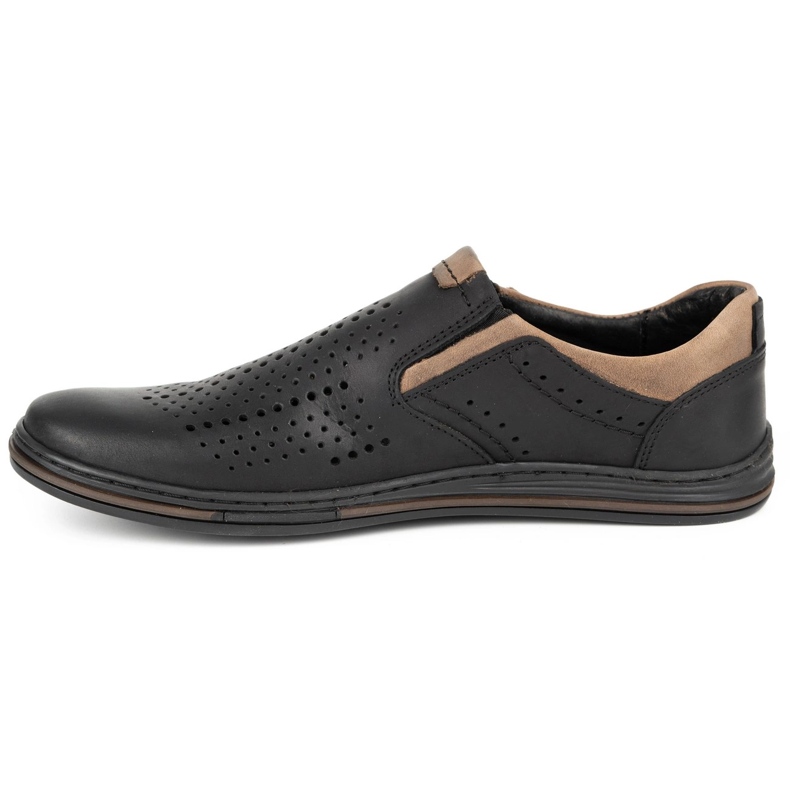 Polbut Hommes Brogues 401 Summer Black noir 2