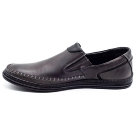 Polbut Chaussures homme mocassins 09 gris 1