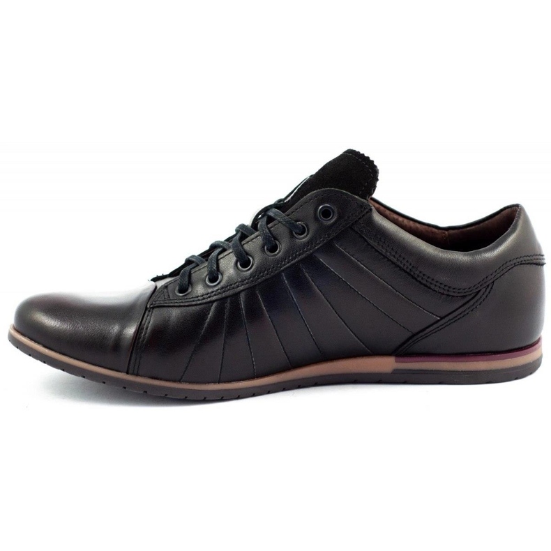 Lemar Chaussures en cuir pour hommes 1615 noir 1