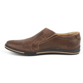 Polbut Chaussures en cuir pour hommes 334 marron brun 1