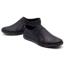 Polbut Chaussures en cuir pour hommes 334 noir le noir 1 Polbut Chaussures en cuir pour hommes 334 noir le noir 1