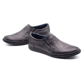 Polbut Chaussures en cuir pour hommes 334 gris 1 Polbut Chaussures en cuir pour hommes 334 gris 1