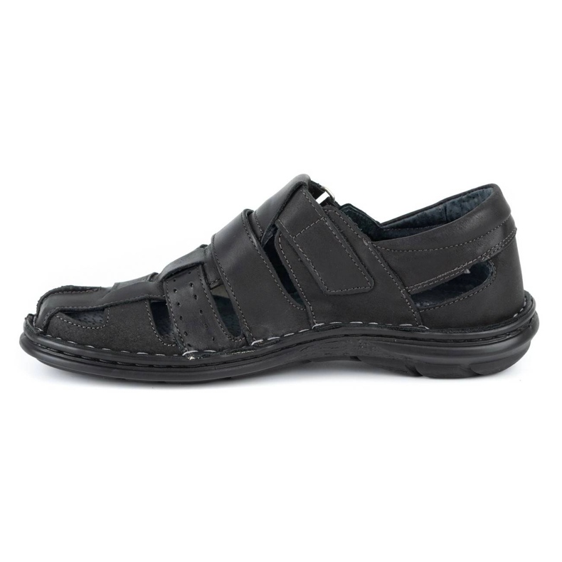 Mario Pala Sandales pour hommes noires 467 le noir 1
